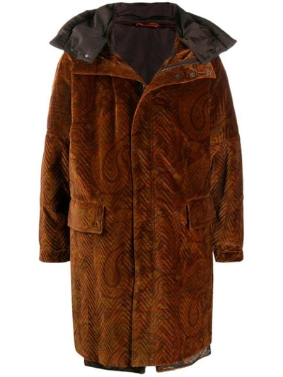 Etro Kapuzenmantel Aus Faux Fur In 750