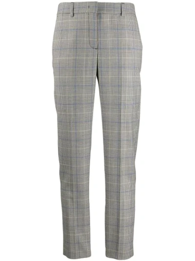 Ps By Paul Smith Tailored Checked Trousers In Grey