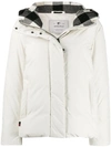 Woolrich Hooded Padded Jacket In White