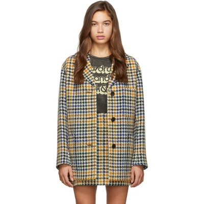 Mcq By Alexander Mcqueen Mcq Alexander Mcqueen Multicolor Check Pocket Coat In 1982 Check