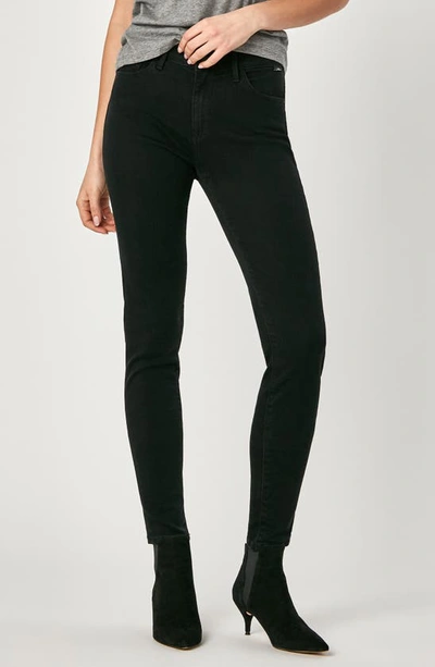 Mavi Jeans Alissa Super Skinny Jeans In Black Brushed Supersoft