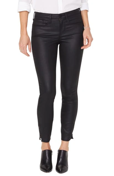 Nydj Sheri Slim Velvet Jeans In Black