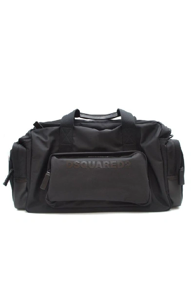 Dsquared2 Black Polyester Travel Bag