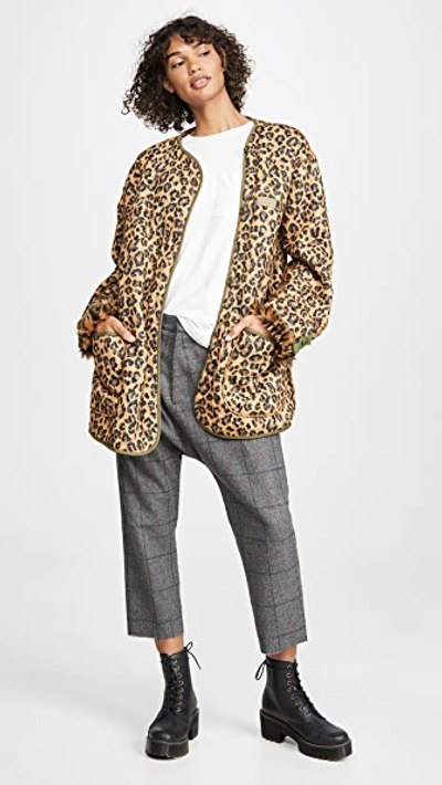 Leopard military jacket online
