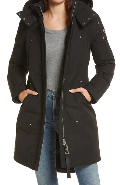 Moose Knuckles Siffleur Hooded Down Parka In Black