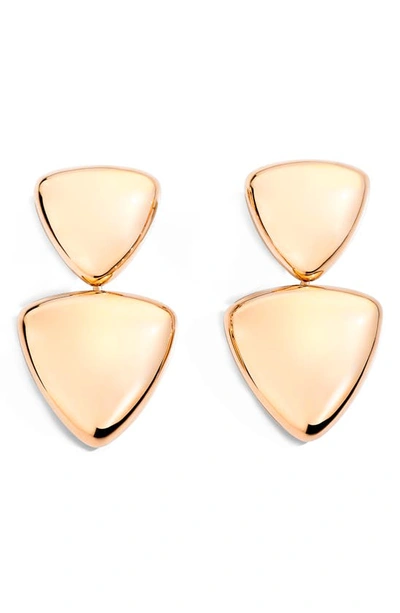 Vhernier Freccia 18k Rose Gold Drop Earrings