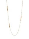 Vhernier Calla 18k Rose Gold Long Chain Station Necklace
