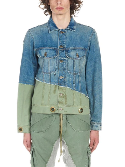 Greg Lauren Patchwork Denim Jacket In Multi