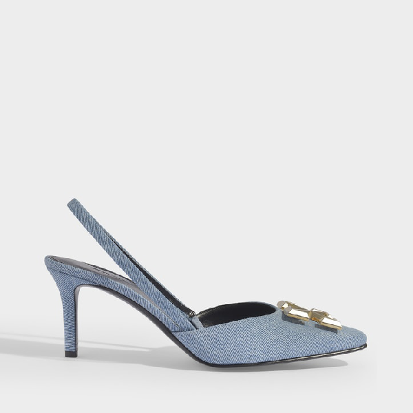 off white slingbacks