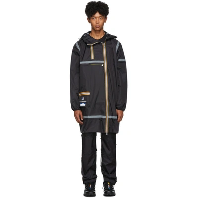 Afterhomework Black K-way Edition Eiffel Multi Pocket Raincoat
