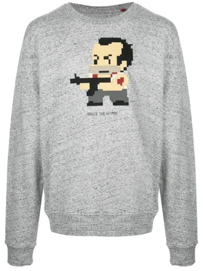 Mostly Heard Rarely Seen 8-bit Bruce The Hitman Sweatshirt In Grey