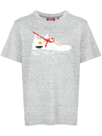 Mostly Heard Rarely Seen 8-bit White Gear T-shirt In Grey