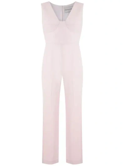 Reinaldo Lourenço Side Pockets Straight Jumpsuit In Pink