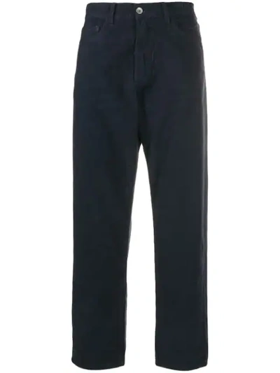 Ymc You Must Create Tapered Textured Trousers In Blue