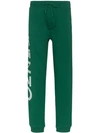Kenzo Logo Print Track Trousers In Green