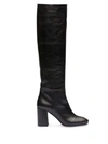Miu Miu Pull-on Knee High 85mm Boots In Black