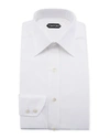 Tom Ford Solid Button-down Dress Shirt In White
