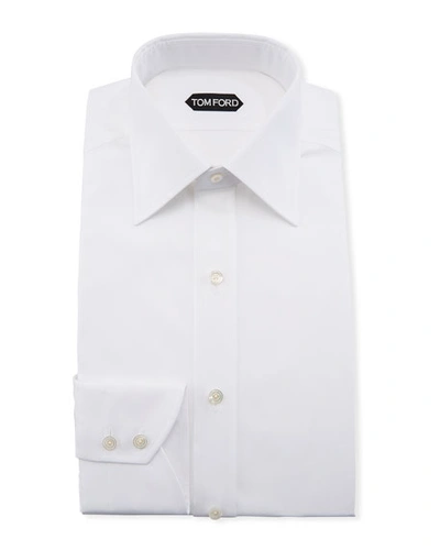 Tom Ford Classic French-cuff Slim-fit Dress Shirt, White