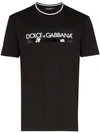 Dolce & Gabbana Black Logo Stretch-cotton T-shirt