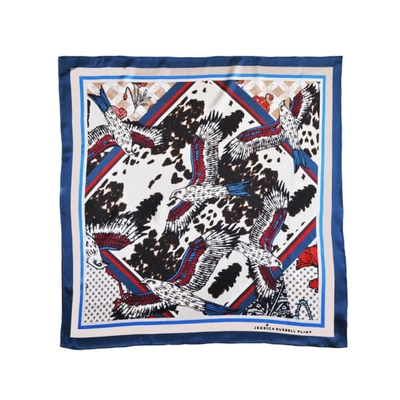 Jessica Russell Flint Silk Square Scarf - Eagle Fields