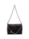 Stella Mccartney Falabella Big Chain Trim Shoulder Bag In Black