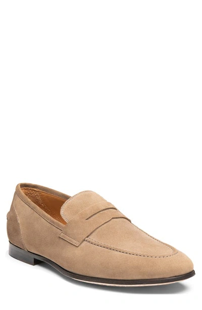 Gordon Rush Otis Penny Loafer In Taupe Leather