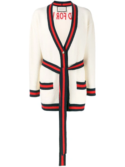 Gucci Oversized Embroidered Cardigan ModeSens