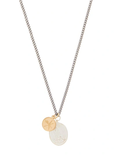 Miansai Mini Dove Sterling Silver & 18k Yellow Gold Pendant Necklace