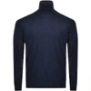 Michael Kors Merino Wool Turtleneck Sweater In Navy