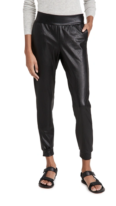 Commando Faux Leather Jogger Black Slg45 Xs