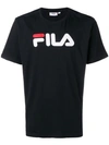 Fila Printed Logo T-shirt In Black