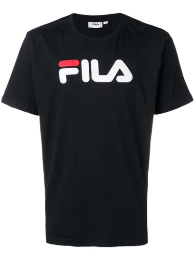 Fila Printed Logo T-shirt In Black