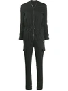 Rick Owens Workwear Jumpsuit In Black