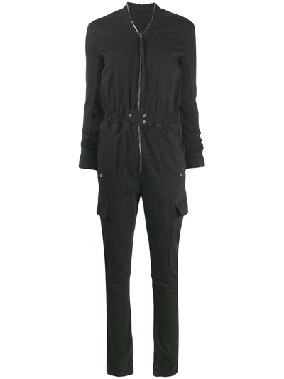 Rick Owens Workwear Jumpsuit In Black