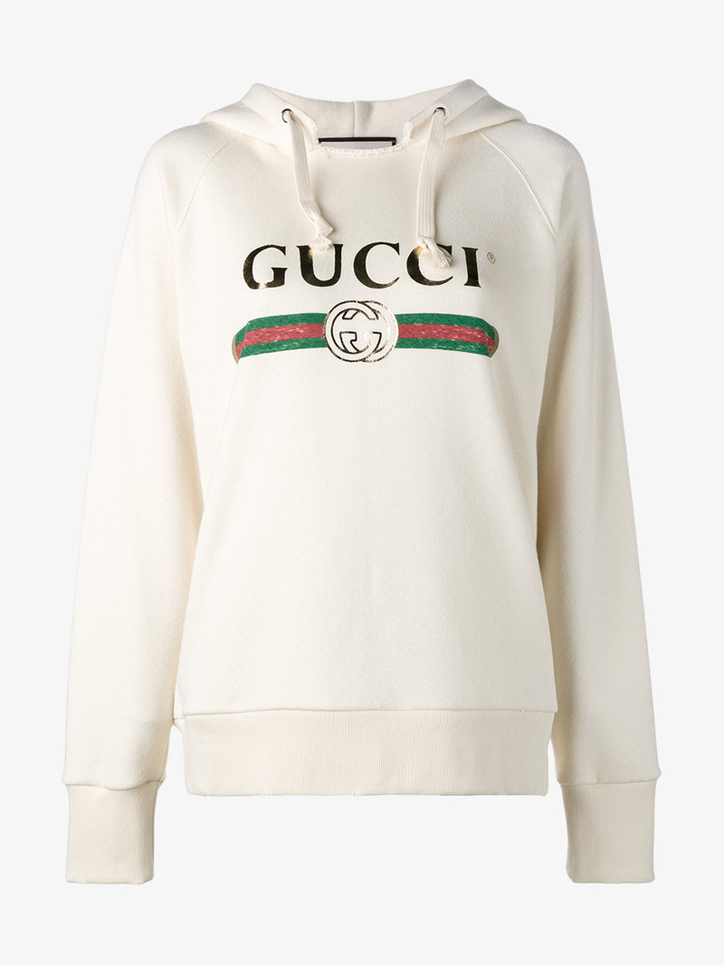 gucci white hoodie women's
