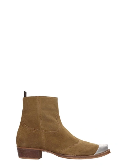 Represent Western Boot High Heels Ankle Boots In Leather Color Suede