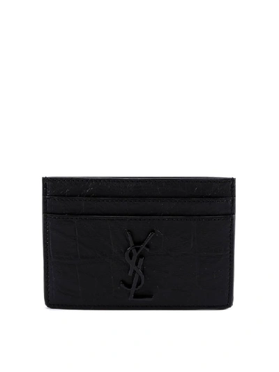 Saint Laurent Card Holder In Black