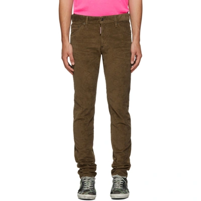 Dsquared2 Trouseraloni Cool Guy In Velluto A Coste In Brown