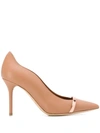 Malone Souliers Maybelle Nappa Leather Pumps In Nude - Rose Gold