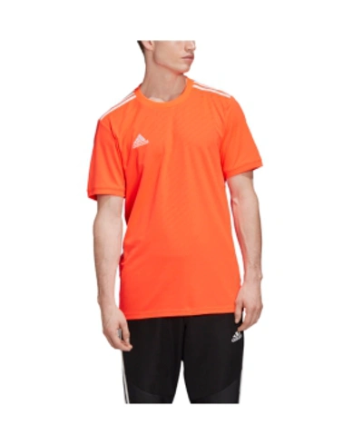 Adidas Originals Adidas Men's Tiro 19 Climalite Soccer Jersey In Solar Red/white