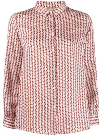 Altea Geometric Print Shirt In Pink