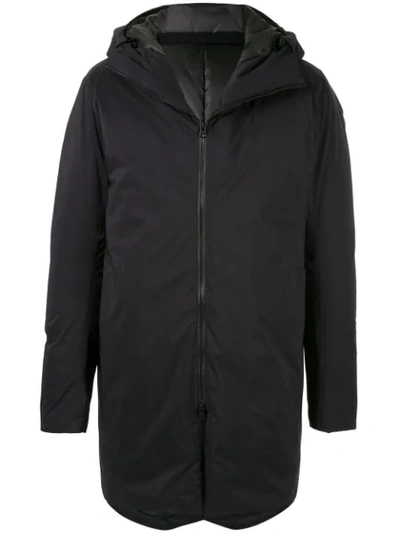 Attachment Hooded Padded Coat In Black