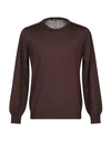 Roberto Cavalli Sweaters In Dark Brown