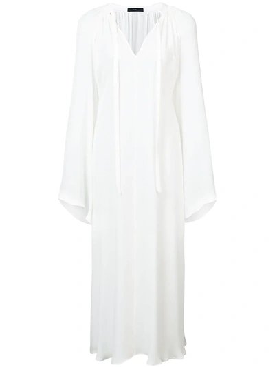 Voz Bell Sleeve Dress In White