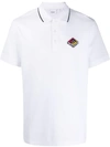 Burberry Logo Graphic Cotton Piqué Polo Shirt In A1464 White