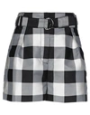 3.1 Phillip Lim / フィリップ リム Belted Gingham Jacquard Shorts In Black