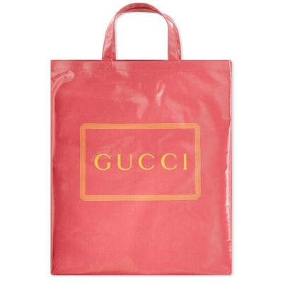 Gucci Logo Tote Bag In Pink