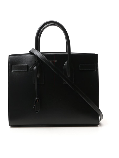 Saint Laurent Sac De Jour Tote Bag In Black