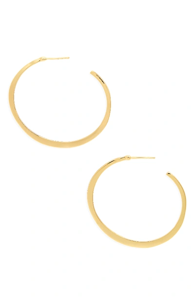 Gorjana Arc Large Hoop Earrings, Gold In Rose Gold
