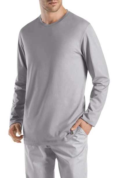 Hanro Men's Night & Day Long-sleeve Shirt In Mineral